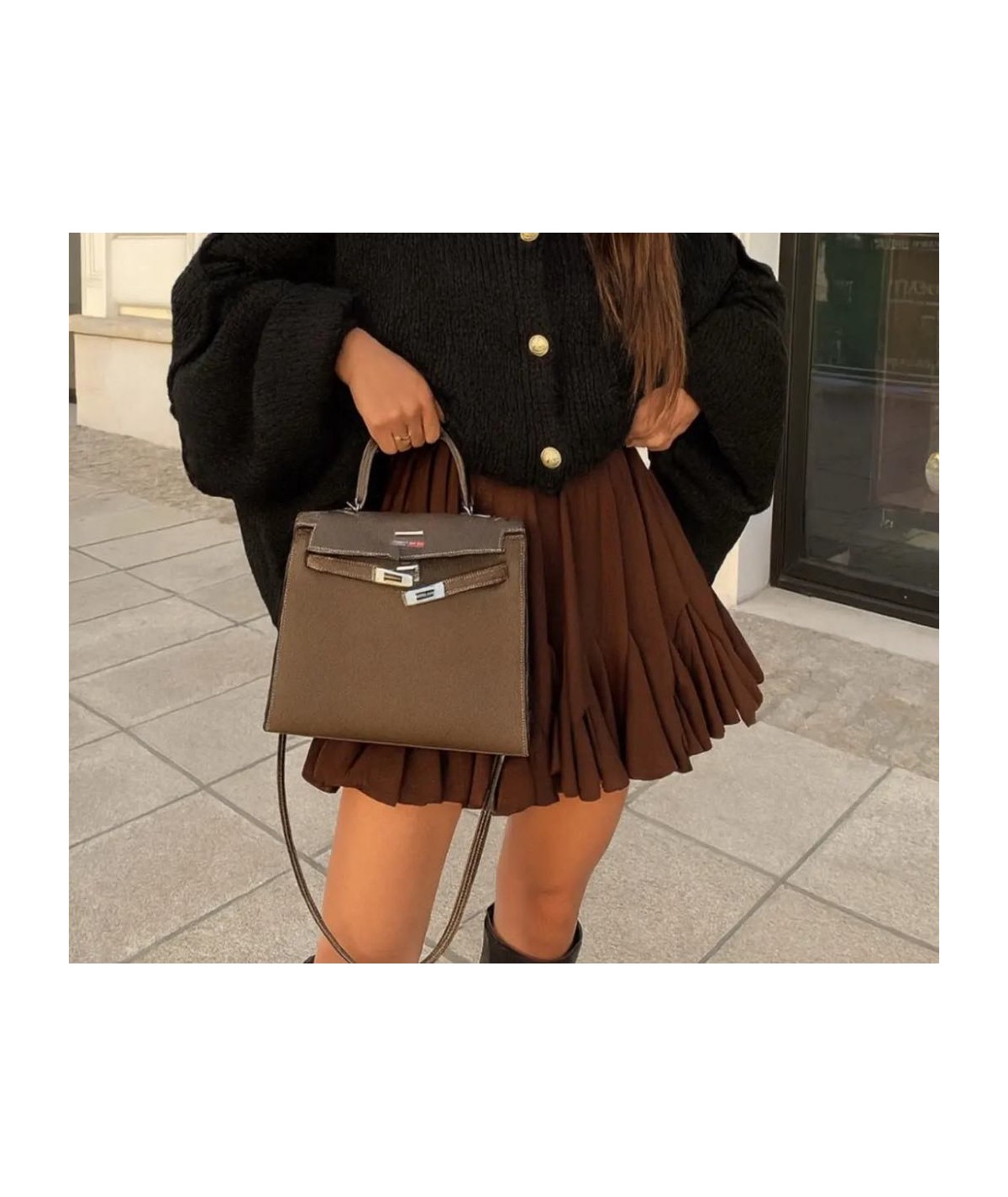 Jupe marron Angélique