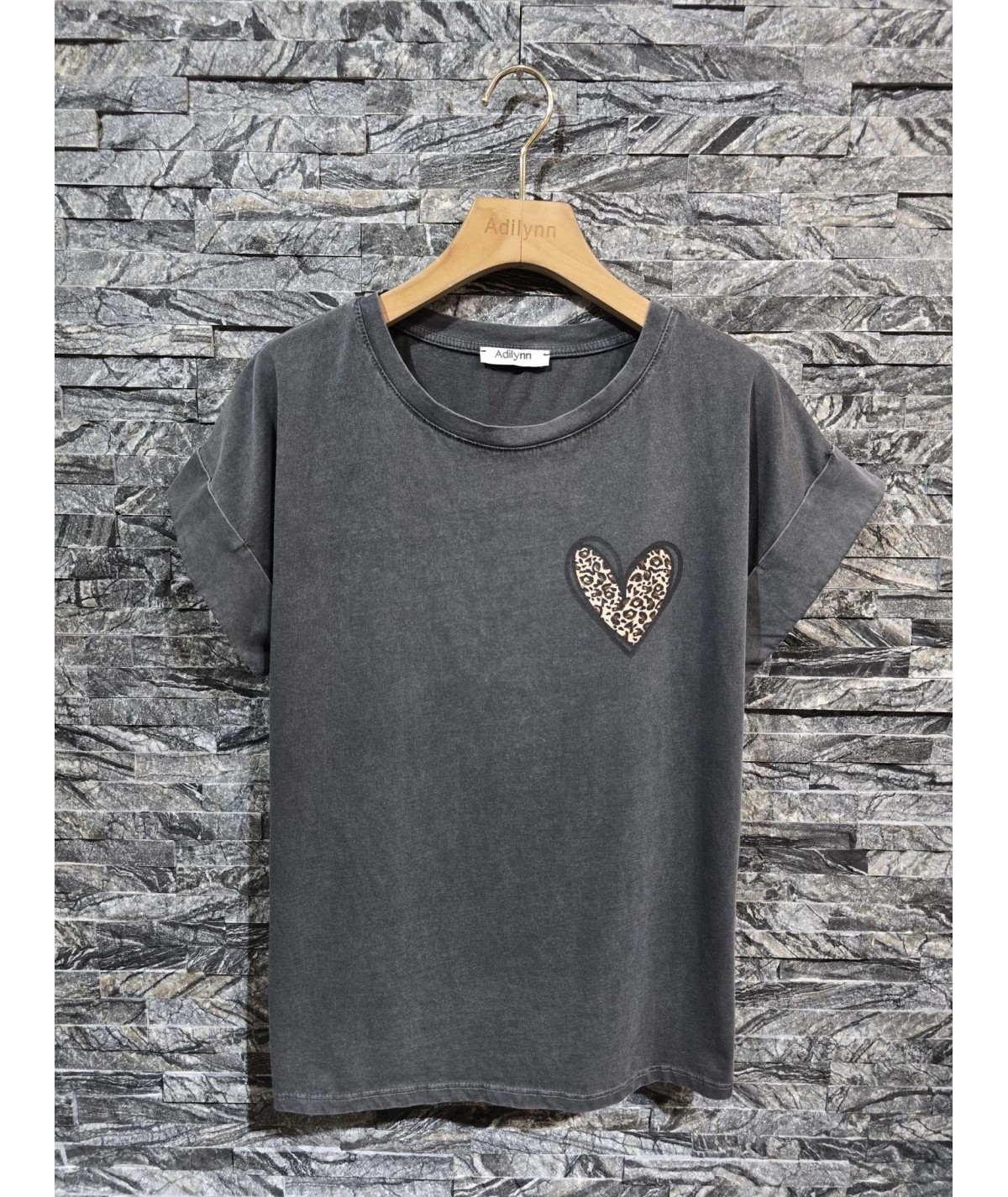 TEE shirt amour sauvage gris