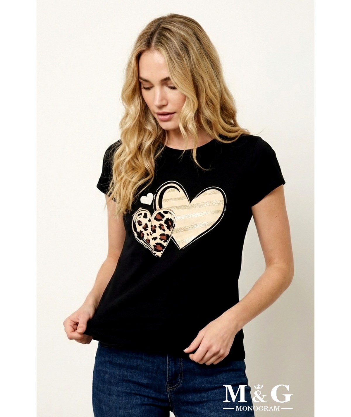 TEE shirt amour léopard