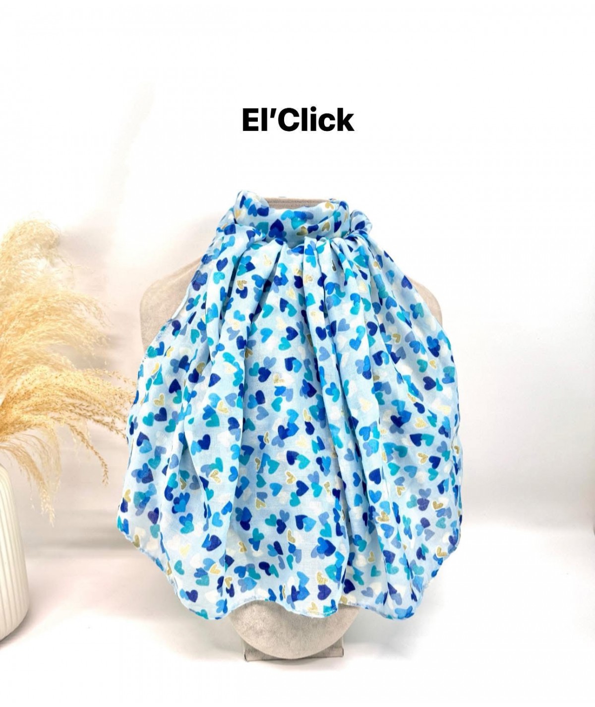 Écharpe bleuté amour