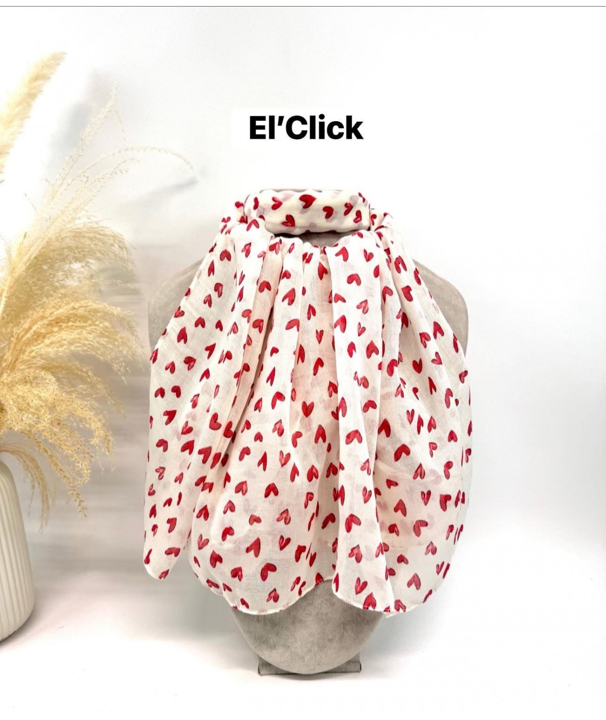 Écharpe amour rouge