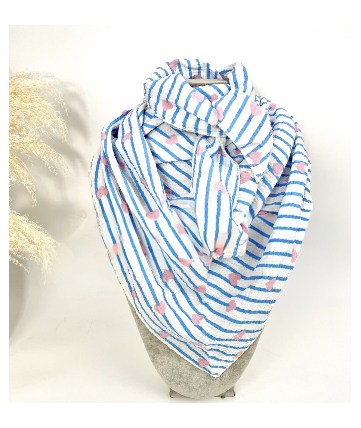 Écharpe amour gaz de coton...