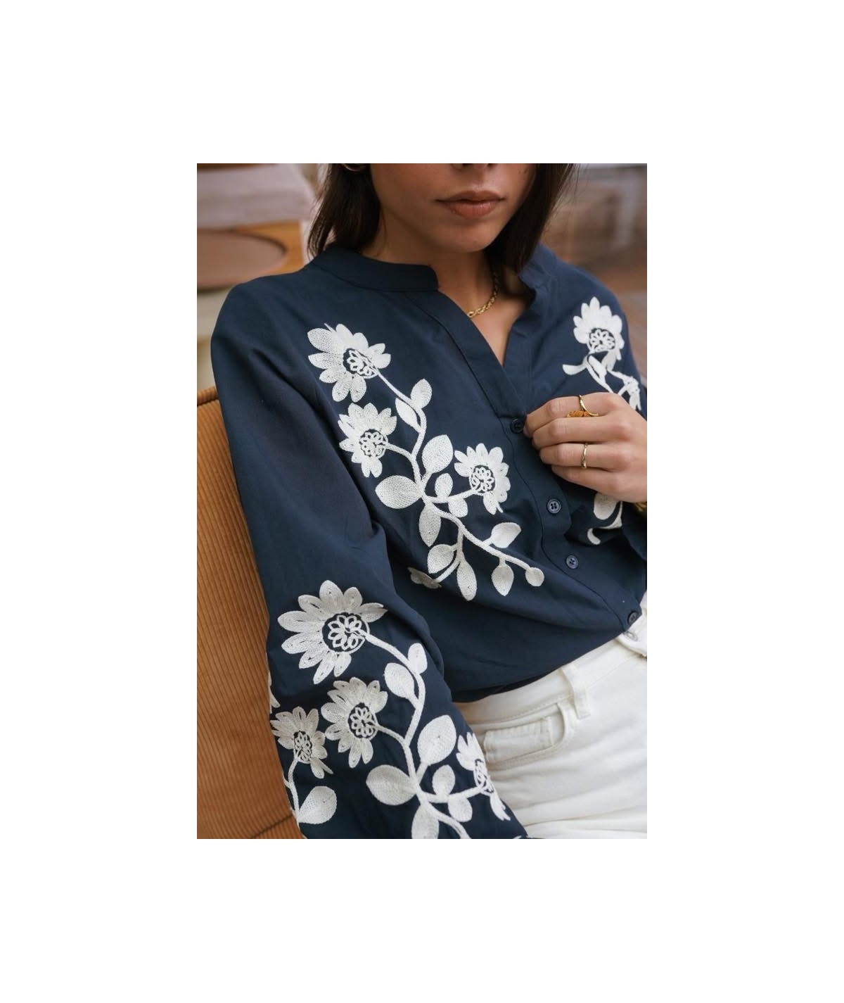 Chemisier marine Isa