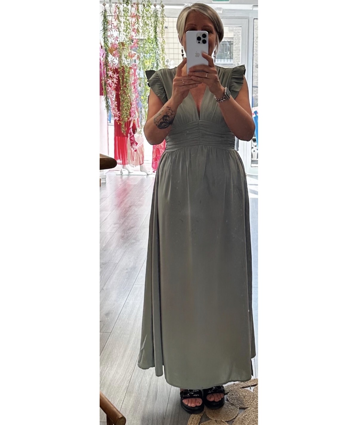 Robe Lolo vert sauge